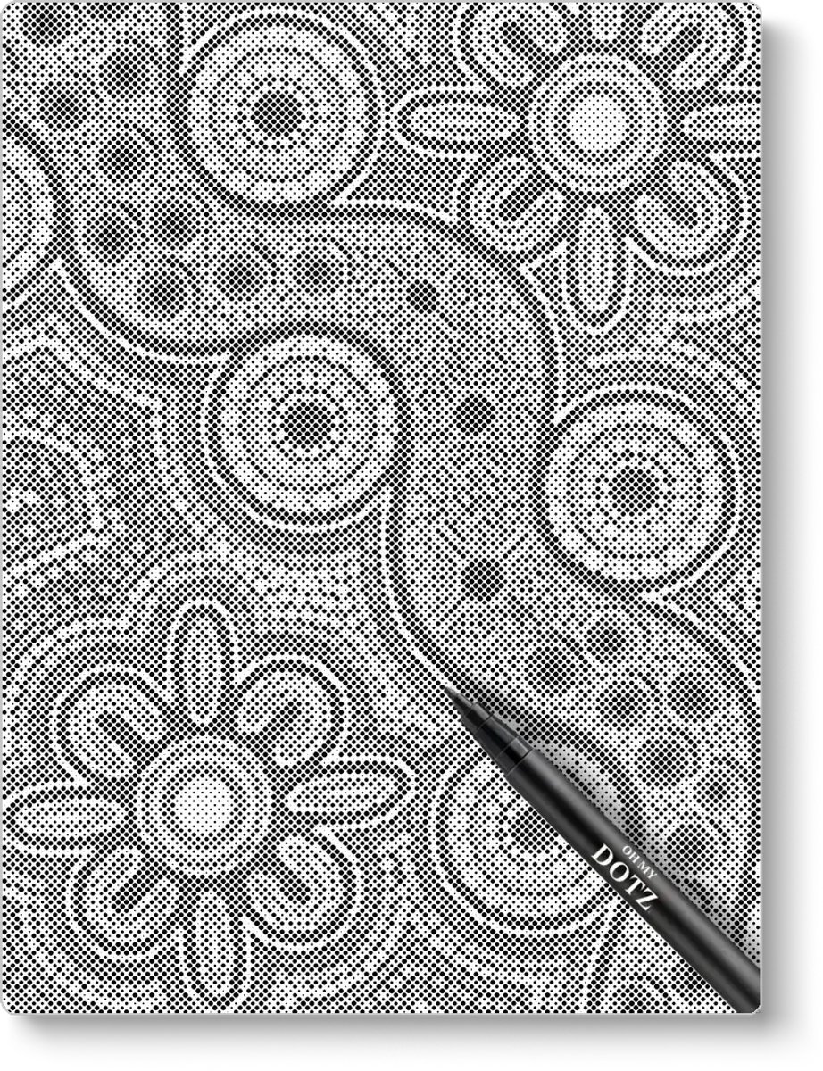 Aboriginal Patroon | Stippelschilderij | 50x60cm  Meest gekozen | Dot painting | Oh My Dotz | One color dots | Diamond painting & Schilderen op nummer alternatief | Cadeau